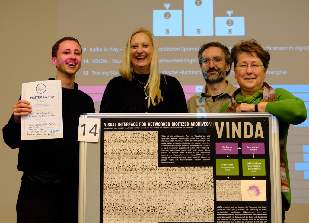 Auszeichnung für VINDA bei Dihital Humanities Day in Leipzig 2025